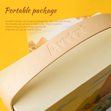 Купить Спиртовые маркеры Arrtx Alp ASM-02YL 40 цветов, желтый тон (LC302185) в Украине