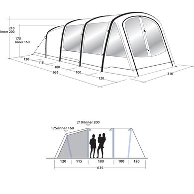 Купить Палатка Outwell Parkdale 4PA Green (111180) в Украине