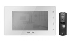 Комплект видеодомофона Kocom White KCV-504 Mirror + AVP-05