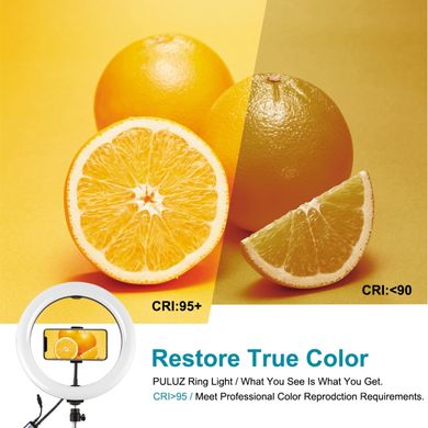 Купить Кольцевая USB RGBW LED лампа Puluz PKT3055B 10.2" + штатив 1.65 м в Украине