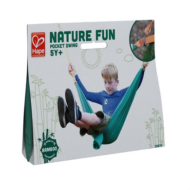 Купити Дитячий гамак Hape Nature Fun 130 см зелений (E5573) в Україні