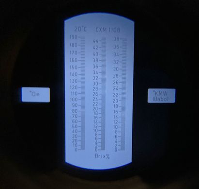 Купить Рефрактометр для вина (0~190° Oe; 0~38 KMW; 0~44 % Brix) WALCOM REF 715 в Украине