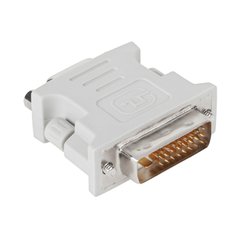 Купити Перехідник PowerPlant DVI-D M - VGA F, білий (CA910298) в Україні