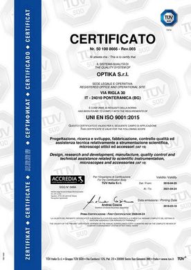 Купити Мікроскоп Optika B-293LD1 100x-1000x Trino Fluorescence в Україні