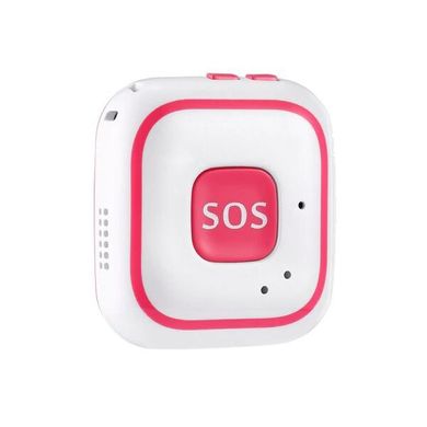 Купить GPS трекер для детей с кнопкой SOS Badoo Security V28, розовый в Украине