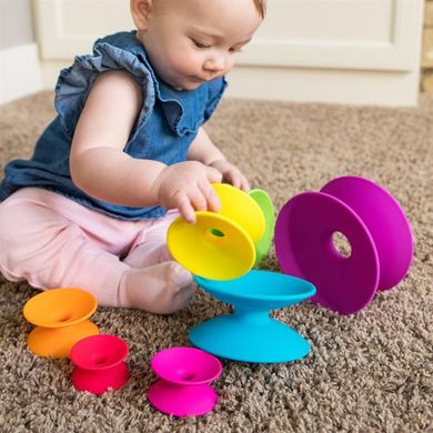 Купити Пірамідка Fat Brain Toys Spoolz Кольорові котушки (F181ML) в Україні