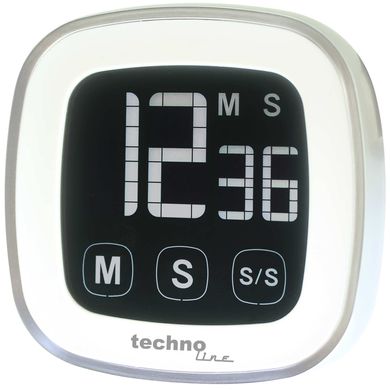 Купить Таймер кухонный Technoline KT400 Magnetic Touchscreen White (KT400) в Украине