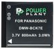 Акумулятор PowerPlant Panasonic DMW-BCK7E 800mAh DV00DV1301