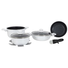 Купить Набор посуды Gimex Cookware Set induction 7 предметов White (6977221) в Украине