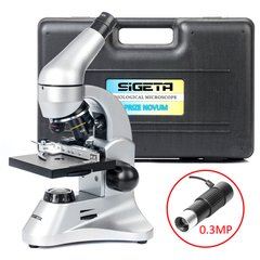 Купити Мікроскоп SIGETA PRIZE NOVUM 20x-1280x з камерою 0.3Mp (в кейсі) в Україні