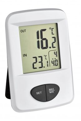 Купить Термометр цифровой с внешним радиодатчиком TFA «Base» 30306102 в Украине