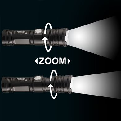 Купити Ліхтар National Geographic Iluminos Led Zoom Flashlight 1000 lm (9082400) в Україні