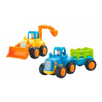 Купити Набір машинок Hola Toys Бульдозер і трактор 6 шт. (326AB-6) в Україні