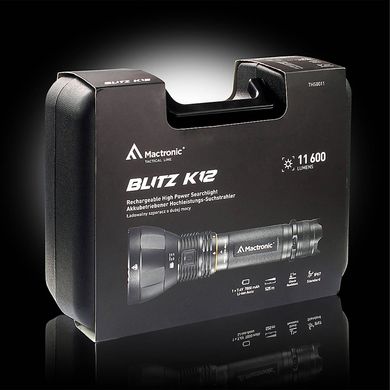 Купити Ліхтар тактичний Mactronic Blitz K12 (11600 Lm) Rechargeable (THS0011) в Україні