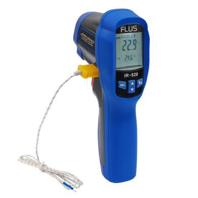 Купити Пірометр із термопарою К-типу 13:1 (-50…+500 С) FLUS IR-820 в Україні