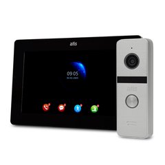 Комплект Wi-Fi видеодімофона 7" ATIS AD-770FHD/T-Black с поддержкой Tuya Smart + AT-400FHD Silver