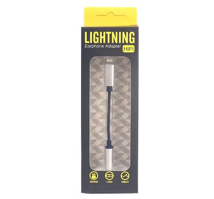 Купити Аудіо - перехідник PowerPlant Lightning - Jack 3.5 мм, 0.1 м (CA910366) в Україні