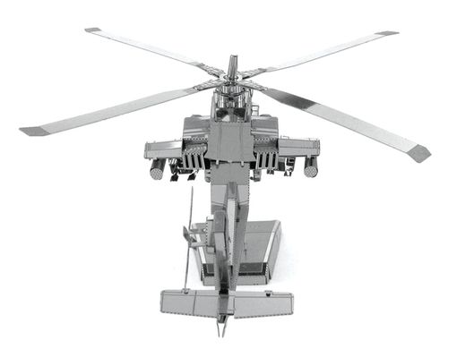Купити Металевий 3D конструктор "Ударний вертоліт AH-64 Apache" Metal Earth MMS083 в Україні