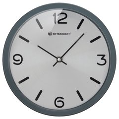 Годинник настінний Bresser MyTime Silver Edition Digit Grey (8020316MSN000)