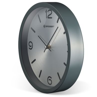 Купить Часы настенные Bresser MyTime Silver Edition Digit Grey (8020316MSN000) в Украине