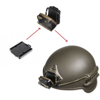 Купить Адаптер Mactronic для крепления фонаря на шлем Nomad 03 (RHM0011) в Украине