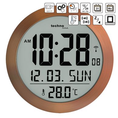Купить Часы настенные Technoline WS8038 Cooper (WS8038) в Украине