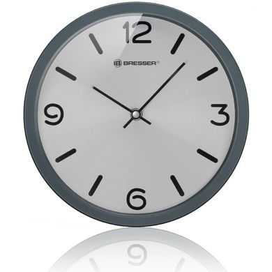 Купить Часы настенные Bresser MyTime Silver Edition Digit Grey (8020316MSN000) в Украине