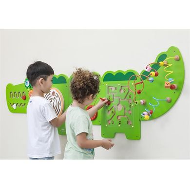 Купить Бизиборд Viga Toys Крокодил, 5 секций (50346FSC) в Украине