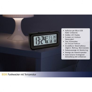 Купить Будильник с термометром TFA «BOXX» 60255401 в Украине
