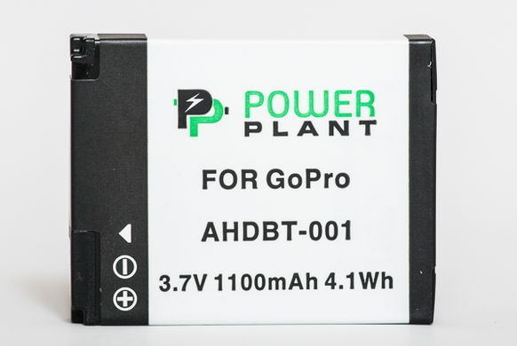 Купить Аккумулятор PowerPlant для GoPro AHDBT-001 1100mAh (DV00DV1359) в Украине