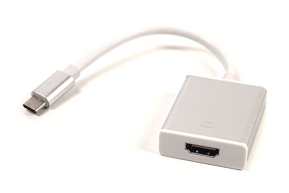 Купити Кабель-перехідник PowerPlant HDMI female - USB Type-C, 0.15м, Blister (DV00DV4065) в Україні