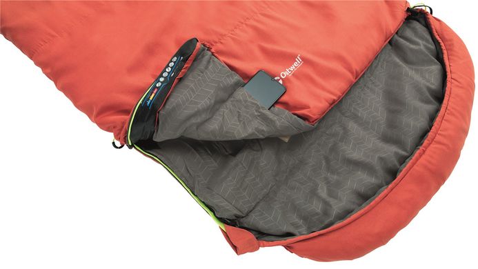Купить Спальный мешок Outwell Campion Lux/-1°C Красный Левый (230356) в Украине