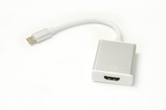 Купити Кабель-перехідник PowerPlant HDMI female - USB Type-C, 0.15м (KD00AS1272) в Україні