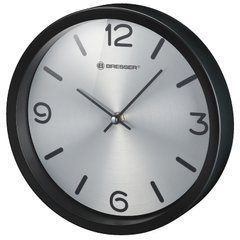 Годинник настінний Bresser MyTime Silver Edition Wall Clock Black (8020316CM3000)