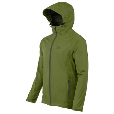 Купить Ветровка мужская Highlander Stow & Go Pack Away Rain Jacket 6000 mm Olive L (JAC077-OG-L) в Украине