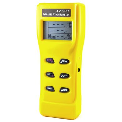 Купить Пирометр/Термогигрометр с функцией определения точки росы AZ-8857 в Украине