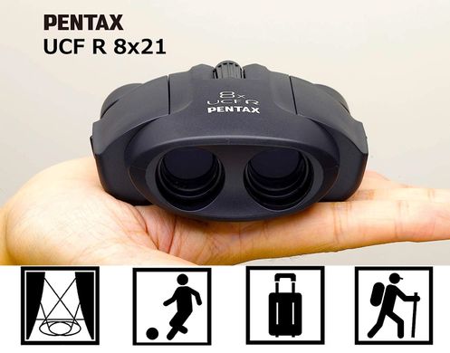 Купити Бінокль Pentax 8x21 UCF-R Black (62209) в Україні