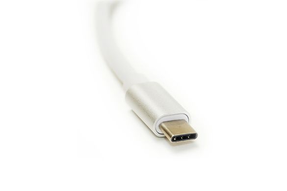 Купить Кабель-переходник PowerPlant HDMI female - USB Type-C, 0.15м (KD00AS1272) в Украине