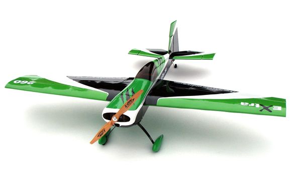Купити Літак радіокерований Precision Aerobatics Extra 260 1219мм KIT (зелений) в Україні
