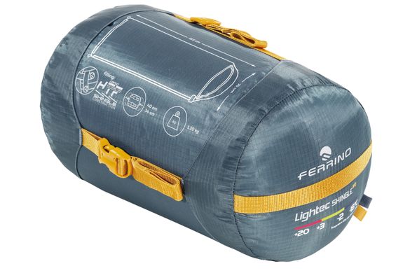 Купить Спальный мешок Ferrino Lightec Shingle SQ/-2°C Blue Left (86266NBBS) в Украине