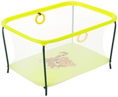 Манеж дитячий ігровий KinderBox люкс Жовтий (km 37008)