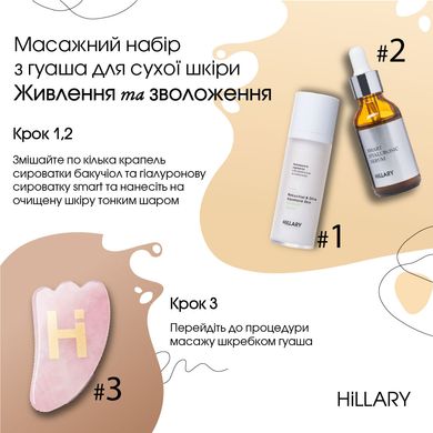 Купить Массажный набор из гуаша для сухой кожи Питание и увлажнение в Украине
