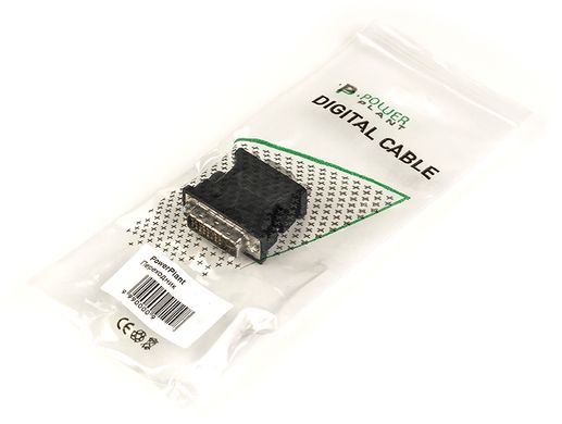 Купити Перехідник PowerPlant VGA - DVI-I (24+5 pin), чорний (CA910892) в Україні