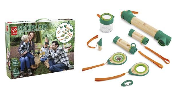 Купити Набір натураліста Hape Nature Fun Дослідження та пригоди 8 в 1 (E5581) в Україні