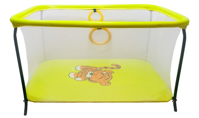 Купити Манеж дитячий ігровий KinderBox люкс Жовтий (km 37008) в Україні