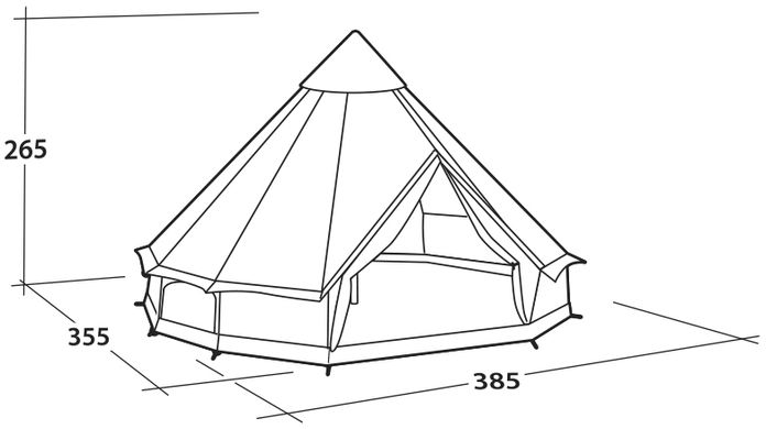 Купить Палатка семиместная Easy Camp Moonlight Bell Grey (120443) в Украине