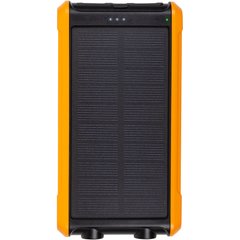 Купити Універсальна мобільна батарея PowerPlant 10000mAh, 2xUSB-A, сонячна панель 5.5V-0,2A (PB930494) в Україні