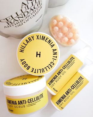Купить Курс для антицеллюлитного ухода в домашних условиях с маслом ксимении Hillary Хimenia Anti-cellulite в Украине
