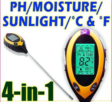 Купить Мультифункциональный измеритель параметров почвы PH300 (pH, влажность, температура, освещённость) в Украине