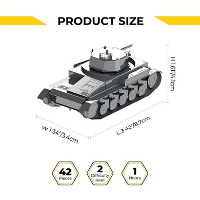 Купить Коллекционная модель-конструктор Metal Time Танк Pz.Kpfw. II (MT060) в Украине